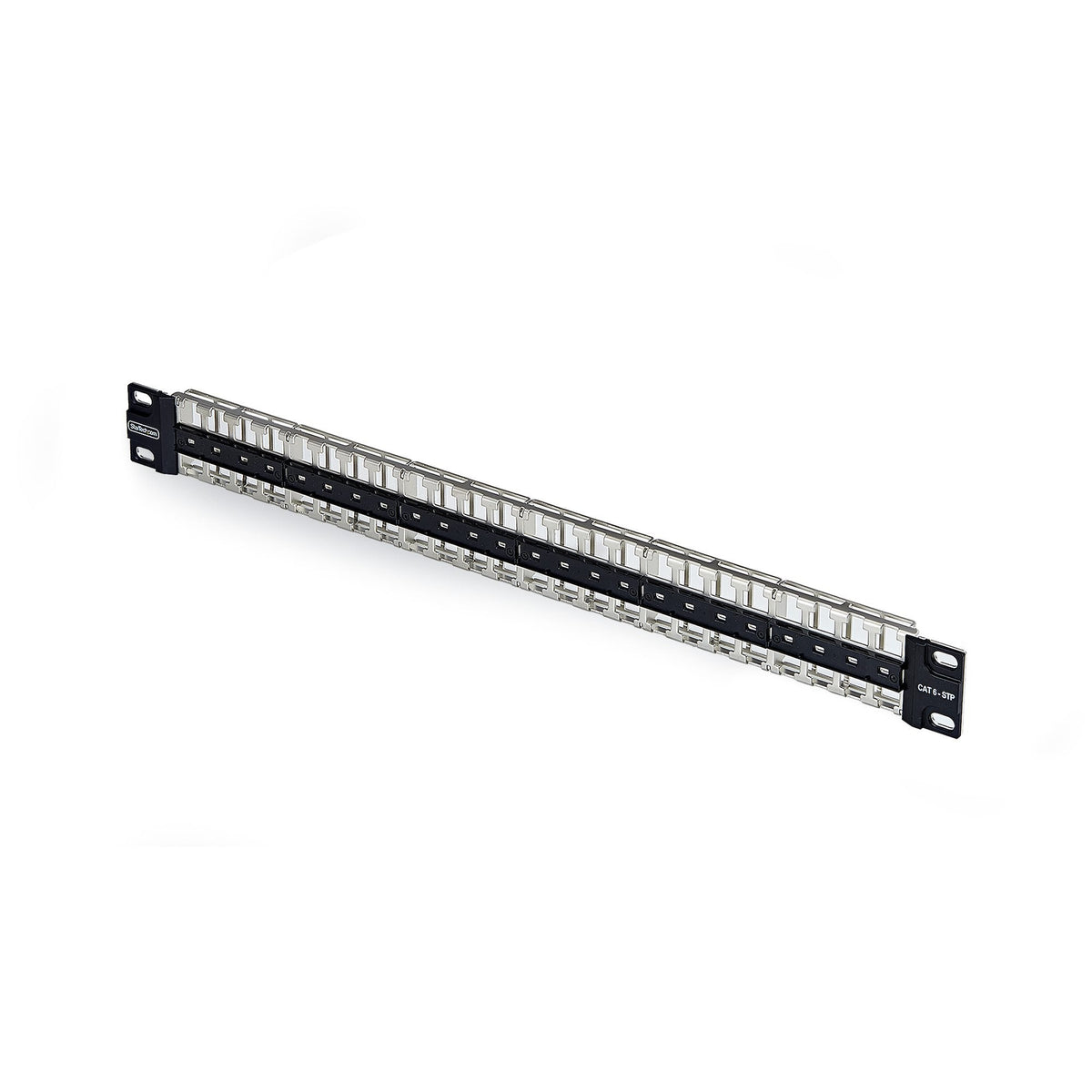 Startech.Com Startech - Leeres Keystone-Patchpanel - Para Rj45 - Apto Para Montaje En Pared, Rack Montable - Cat 6a/8 - Stp/Utp - Negro - 1u - 48.3 Cm (19")