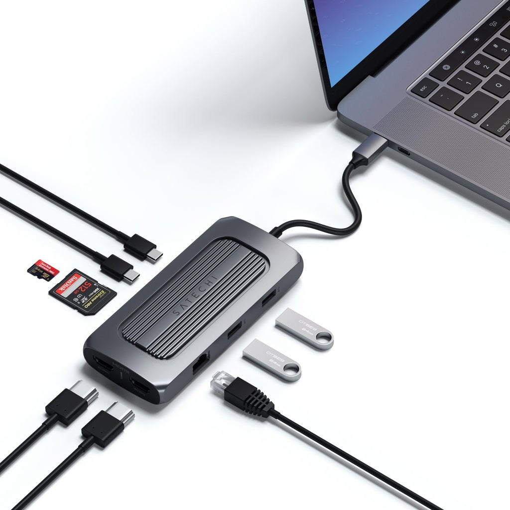 Satechi Usb-C Multiport Mx Adapter Space Gray