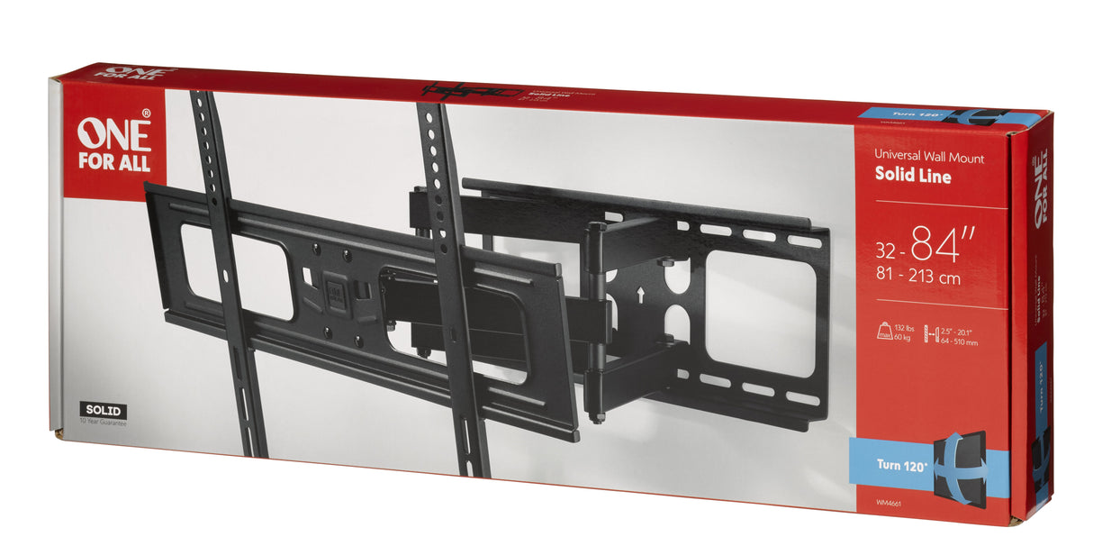 EAN 8716184064579 - One For All WM 4661 soporte para TV 2,13 m (84") Negro imagen 3