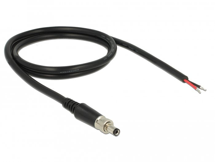 Delock 89907 Cable De Alimentación Dc 5,5 X 2,1 X 9,5 Mm Atornillable Para Abrir Extremos De Cable De 95 Cm
