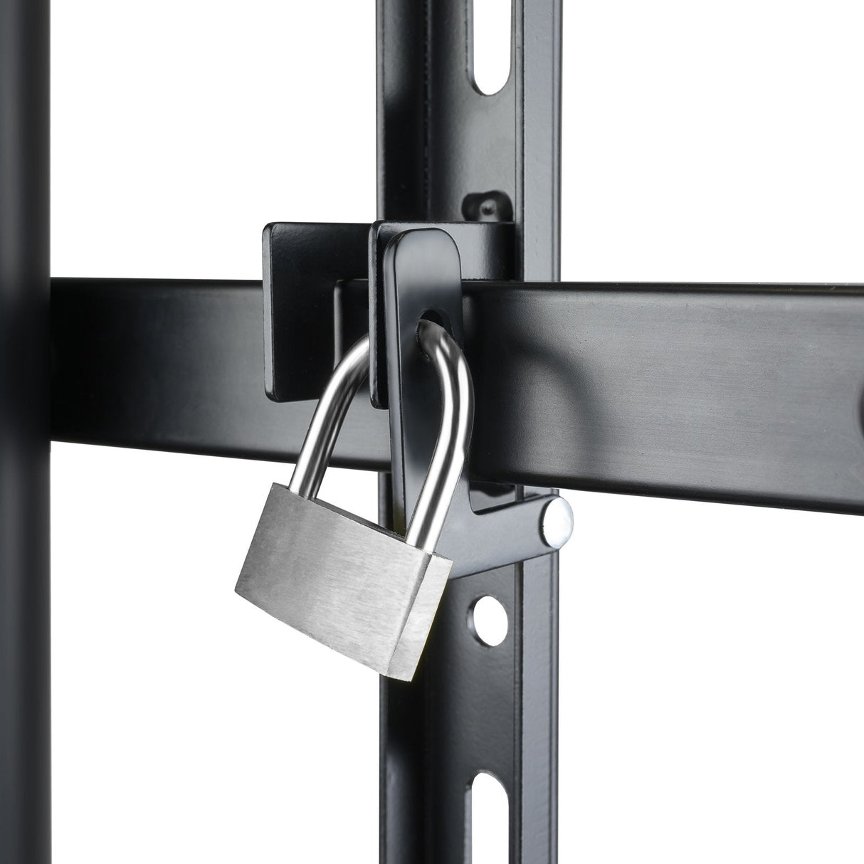 Tooq Soporte De Pantalla De Suelo Con Ruedas 60"-105" - Bloqueo De Ruedas - Sistema Antirrobo - Gestion De Cables -