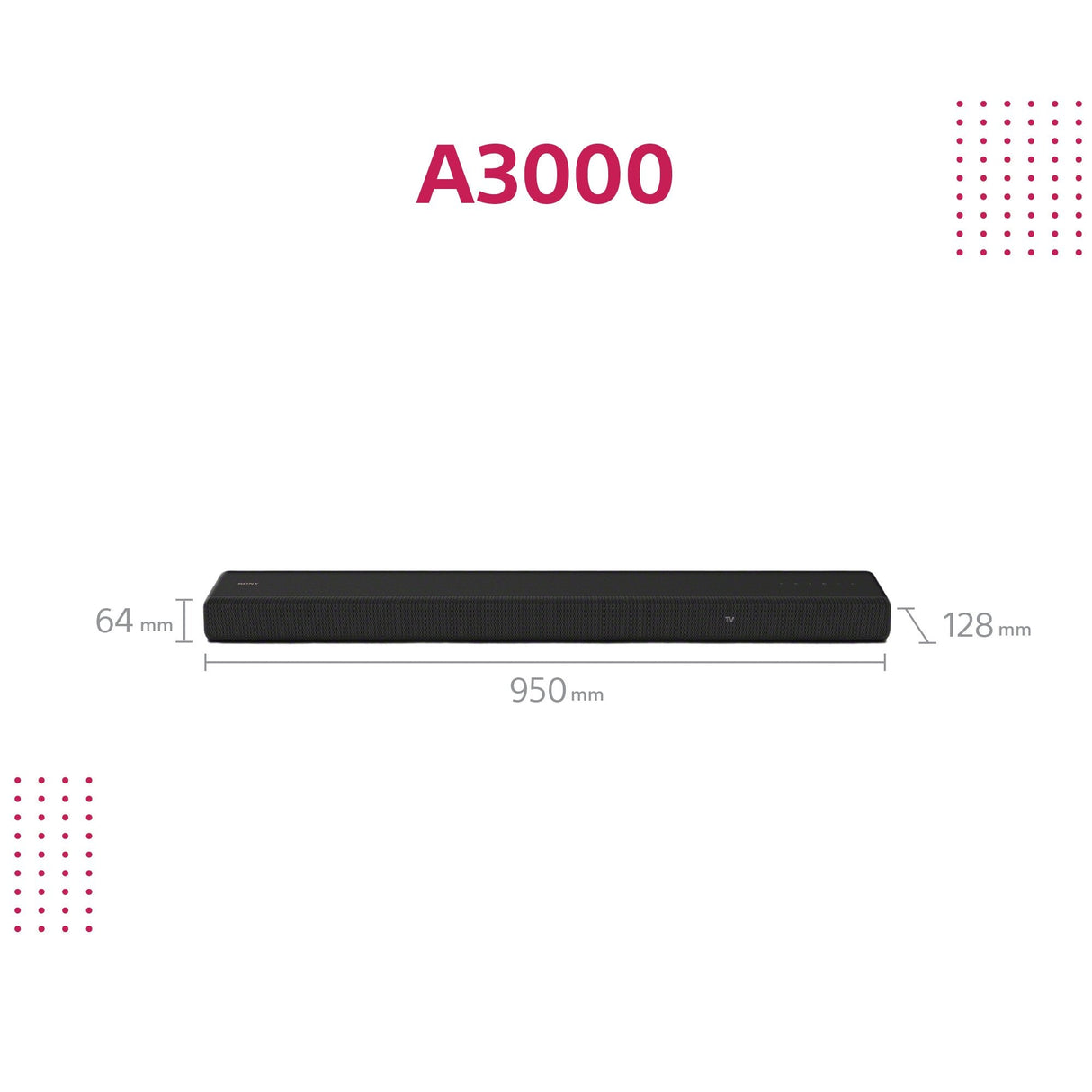 Sony Ht-A3000 / Barra De Sonido 250w 3.1 Canales