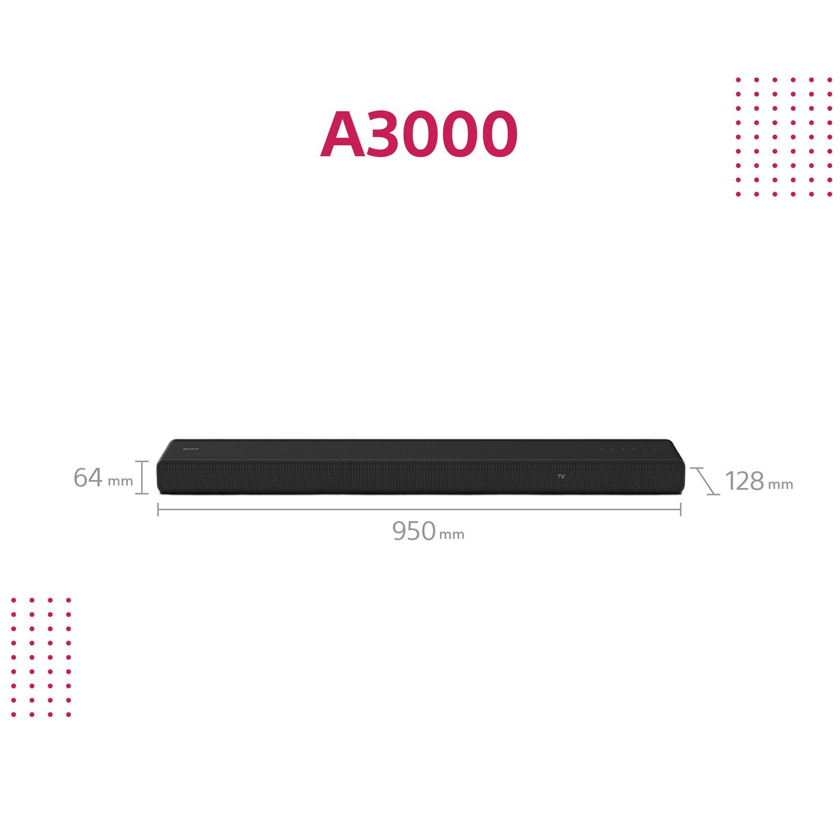 EAN 4548736134362 - Sony HT-A3000 Negro 3.1 canales 250 W imagen 3