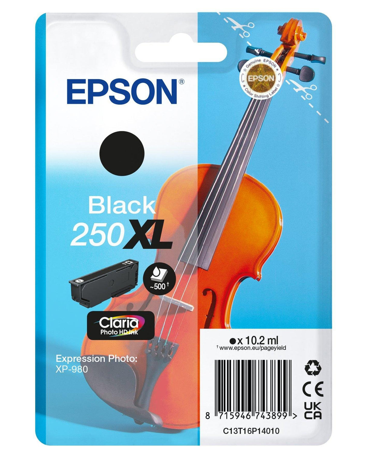 EAN 8715946743899 - Epson 250XLViolin Claria Photo HD cartucho de tinta 1 pieza(s) Original High (L) Yield imagen 1