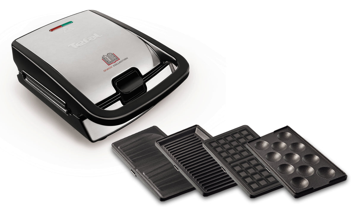 EAN 3045386371204 - Tefal SW854D sandwichera 700 W Negro, Acero inoxidable imagen 1