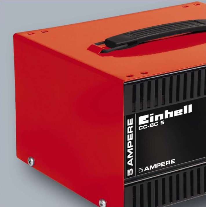 Einhell Cc-Bc 5 Cargador De Batería Para Vehículos Negro, Rojo