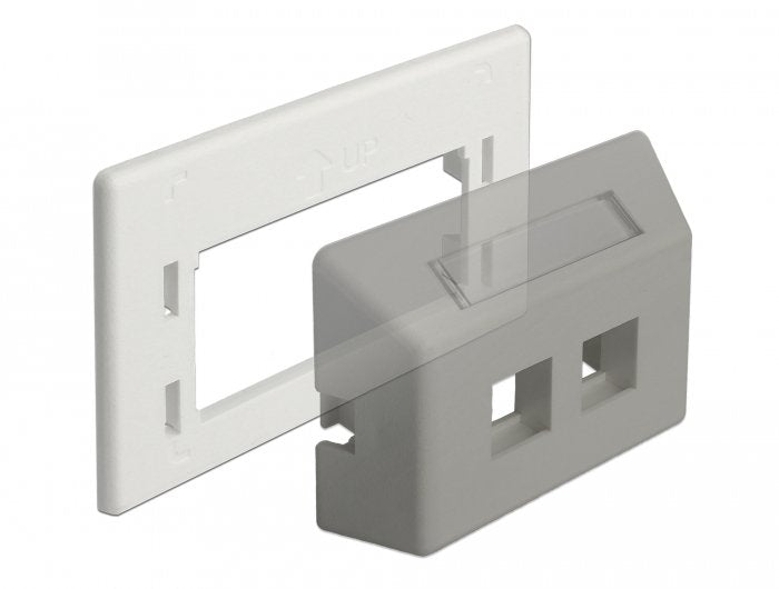 Delock Placa Adaptadora Keystone Para La Instalación En Muebles.