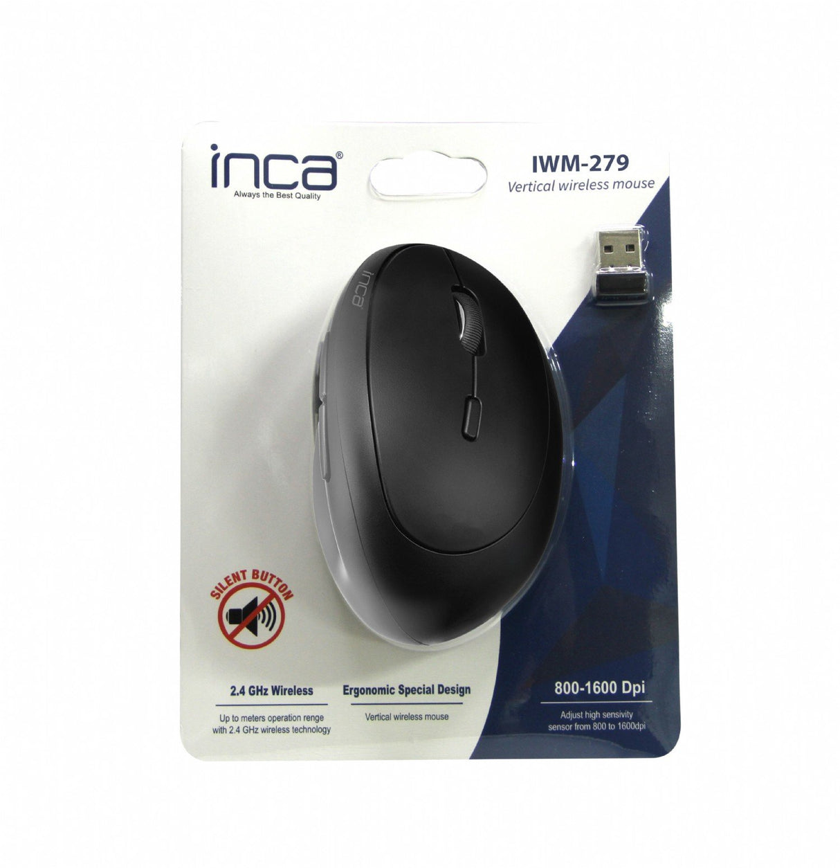 EAN 8681949013324 - Inca IWM-279 ratón Oficina mano derecha RF inalámbrico 1600 DPI imagen 6