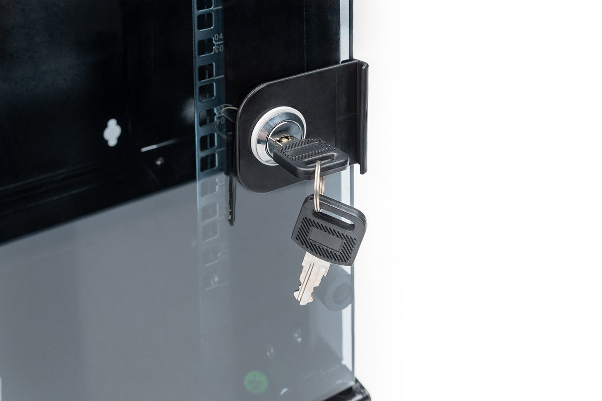 Armario Mural Digitus 6u 330x312x300 Ip20, Cristal De Seguridad Con Cerradura