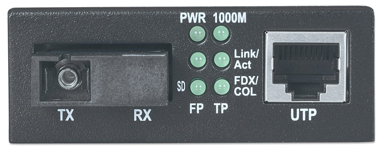 EAN 0766623545068 - Intellinet 545068 convertidor de medio 1000 Mbit/s Monomodo Negro imagen 3