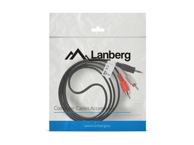 EAN 5901969414004 - Lanberg CA-MJRC-10CC-0015-BK cable de audio 1,5 m 3,5mm 2 x RCA Negro imagen 1