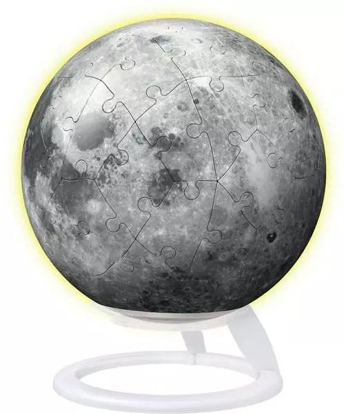 Bola De Rompecabezas Ravensburger 3d La Luna En La Oscuridad 72 Partes 11586