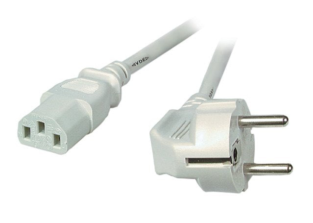 Efb Netzleitung Schutzkontakt 90 - C13 180, Grau, 2,5 M, 3 X 1,00 Mm