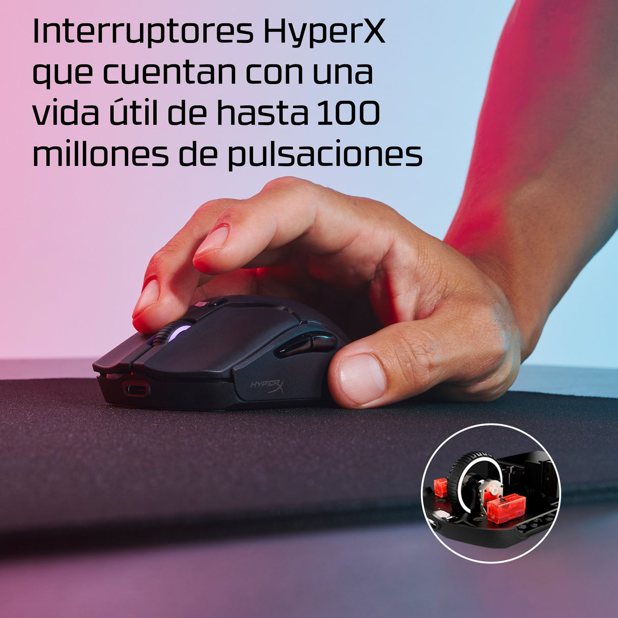 EAN 0197192120217 - HyperX Pulsefire Haste 2 Mini Wireless Black Gaming Mouse ratón Juego Ambidextro RF Wireless + Bluetooth imagen 3