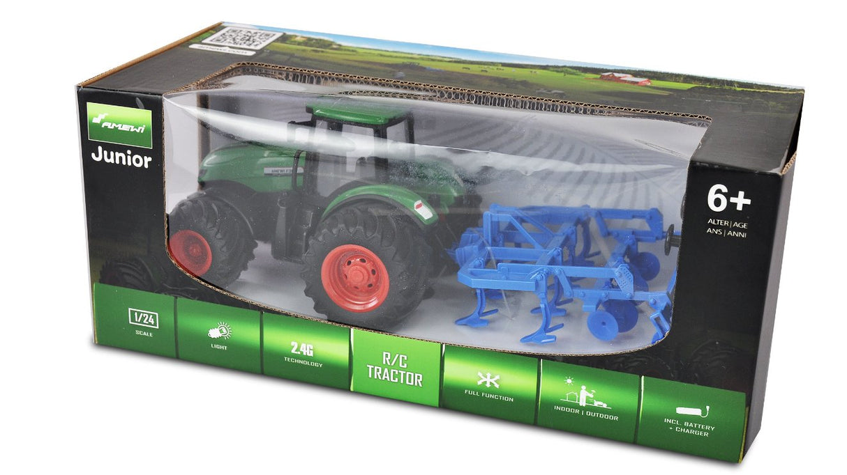 Amewi Rc Traktor Con Grubber Liion 500mah Verde 6+