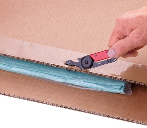 Troika Ktl26-Rd Llavero Mosquetón Negro, Rojo