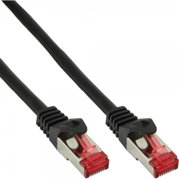 Cable De Red Inline S/Ftp Pimf Cat.6 250mhz Pvc Cobre Negro 0.3m