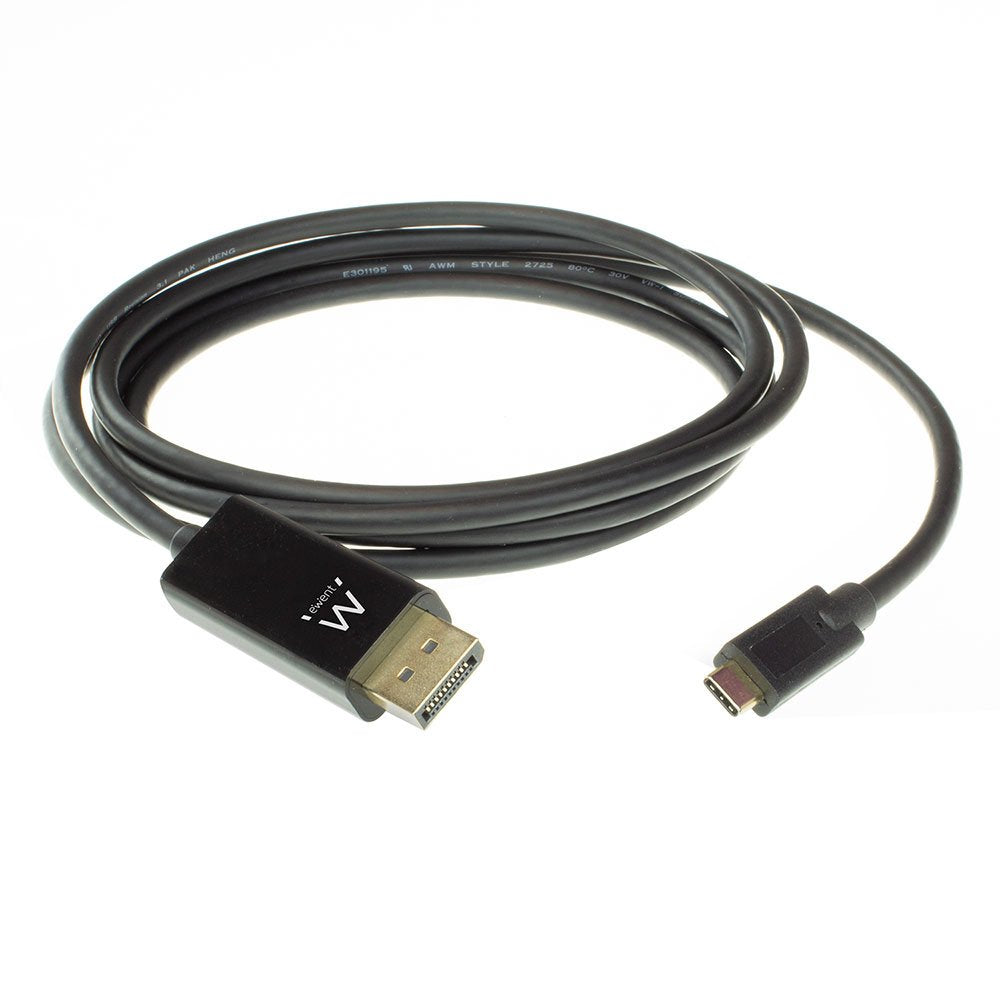 Cable Ewent Usb-C-Displayport 4k 60hz 2m Negro