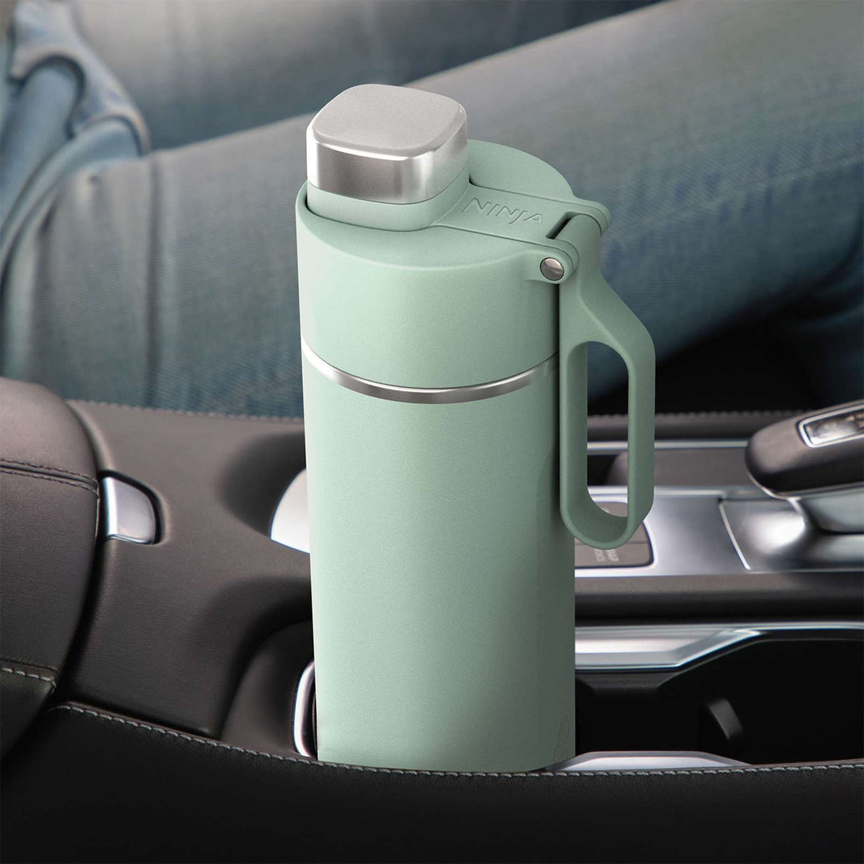 EAN 0622356293730 - Ninja Thirsti Uso diario, Fitness, Senderismo, Deportes 700 ml Plástico, Acero inoxidable Color menta imagen 6