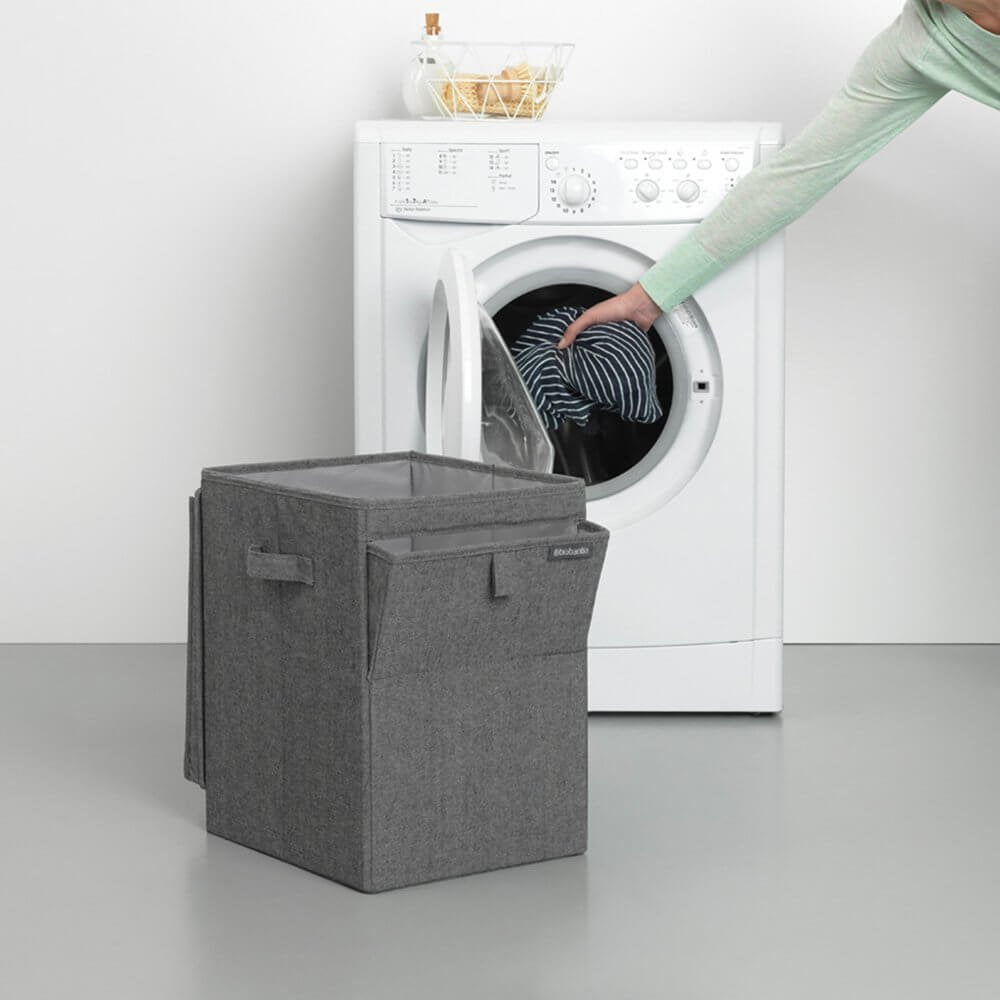 Brabantia Wäschekorbtasche 35 L Faltbar Schwarz