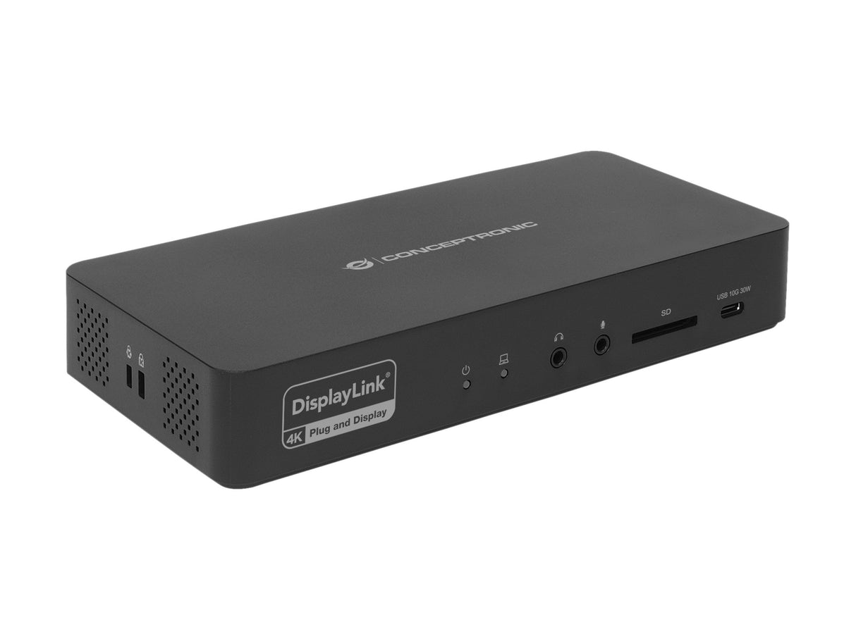 EAN 4015867240755 - Conceptronic DONN31B base para portátil y replicador de puertos Alámbrico USB 3.2 Gen 2 (3.1 Gen 2) Type- imagen 1