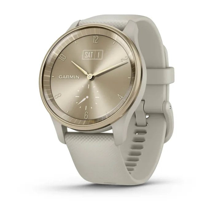 EAN 0753759309442 - Garmin vivomove Trend LCD 40 mm Híbrido 254 x 346 Pixeles Pantalla táctil Oro GPS (satélite) imagen 1