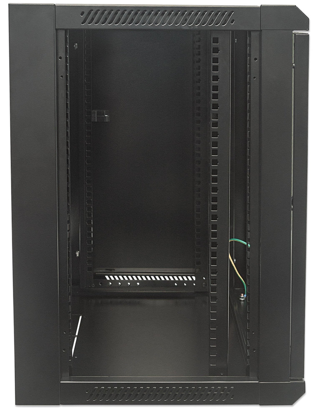 Intellinet Network Cabinet, Wall Mount (Standard), 12u, Usable Depth 260mm/Width 510mm, Negro, Flatpack, Max 60kg, Metal & Glass Door, Back Panel, Removeable Sides,Suitable Also For Use On Desk Or Floor, 19",Parts For Wall Install (Eg