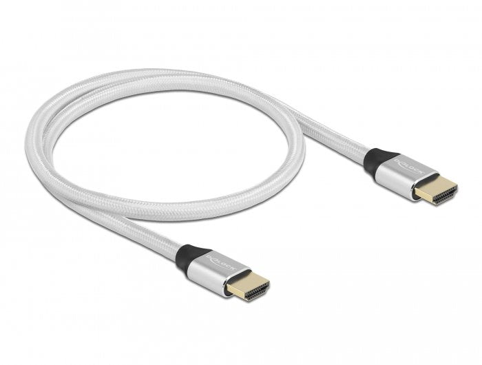 Cable Delock 85365 Hdmi 0,5 M Hdmi Tipo A (Estándar) Plata Plateado, 0,5 M, Hdmi Tipo A (Estándar), Hdmi Tipo A (Estándar), 3d, 48 Gbit/S, Plata