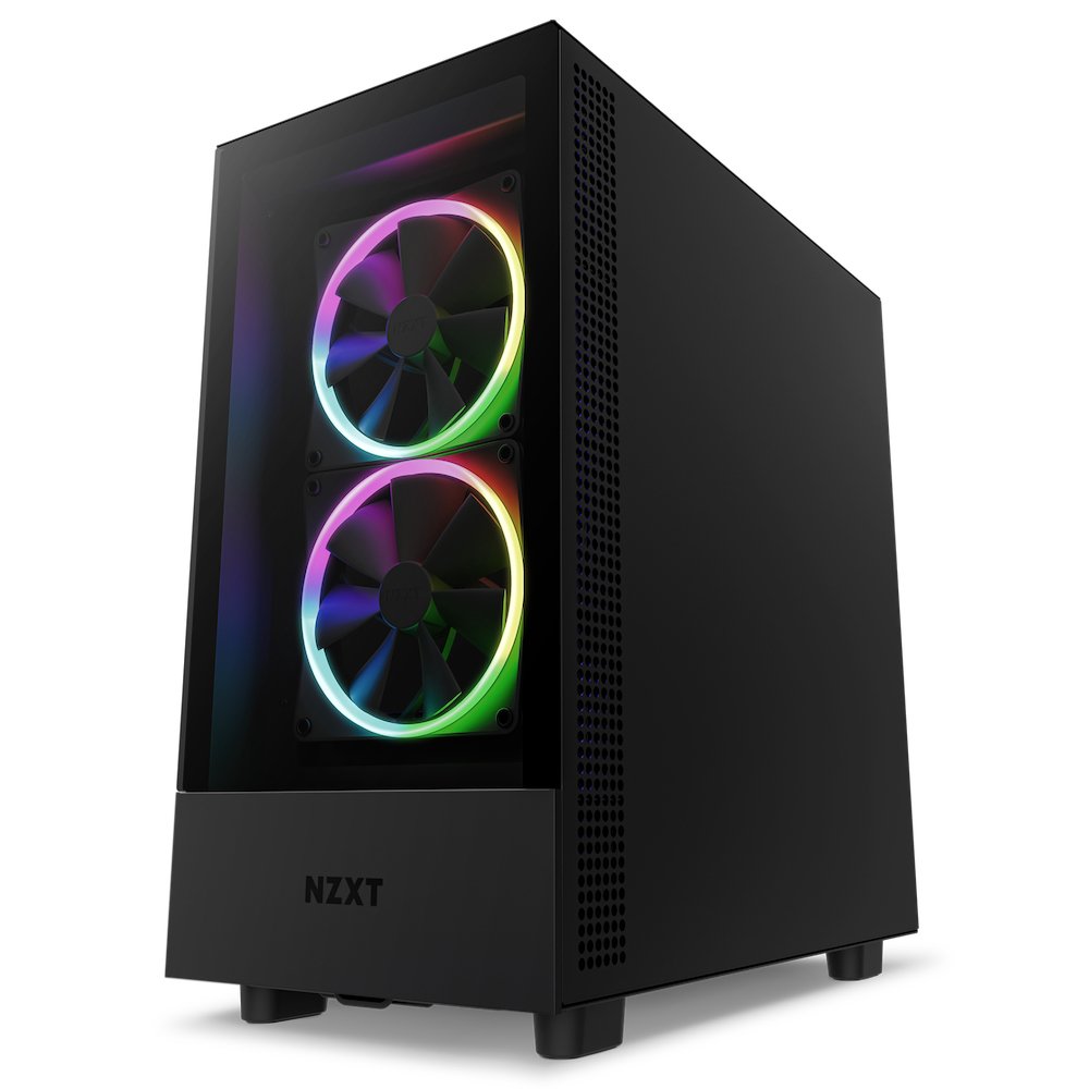 Caja Pc Nzxt H5 Elite All Black Miditower Glasfenster Cc-H51eb-01 Retail