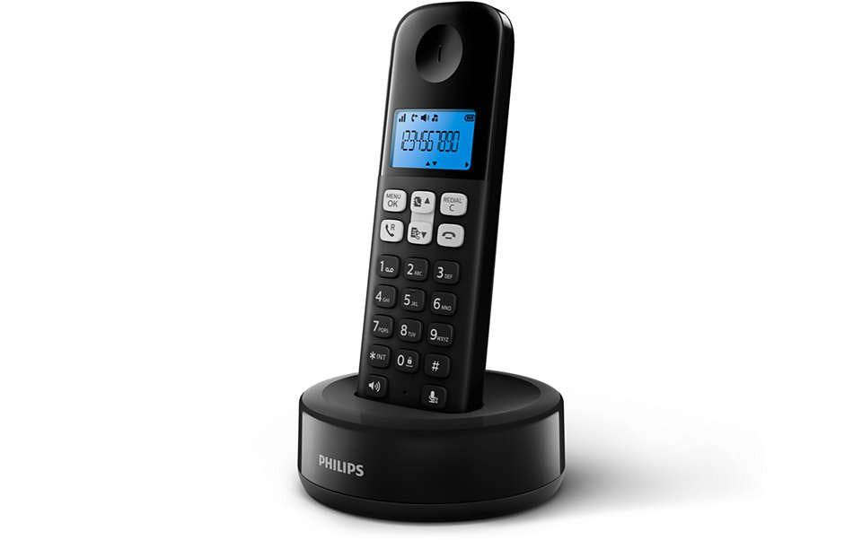 Teléfono Inalámbrico Philips D1611b 34 Negro