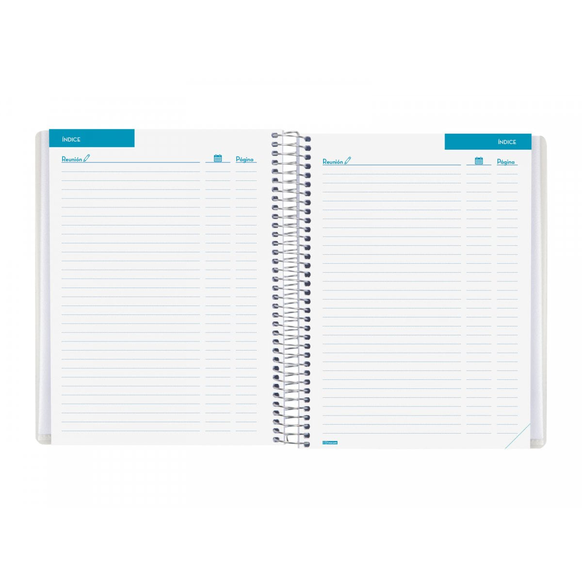 Finocam Libreta De Reuniones Docente 1/4 Espiral T/Polipropileno Español