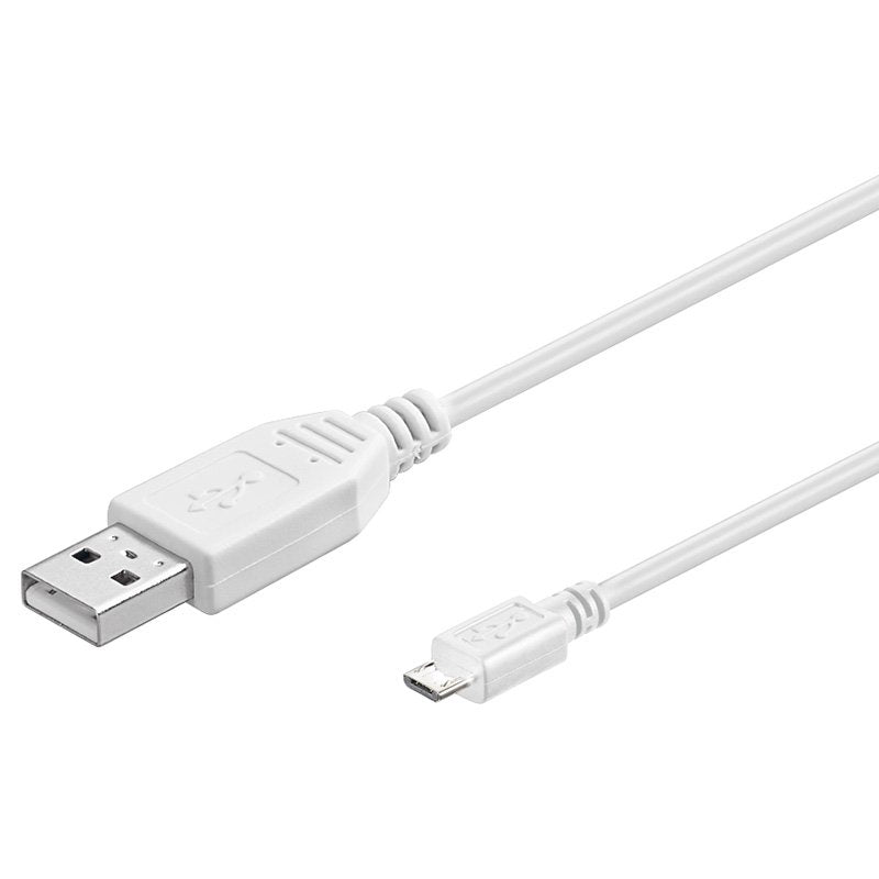 Cable Usb2.0 Tipo Am - Micro Bm 0.30m Blanco