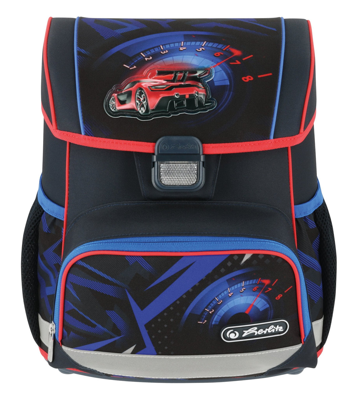 EAN 4008110370934 - Herlitz Loop Plus High Speed juego de mochila escolar Niño Poliéster Azul, Rojo imagen 7