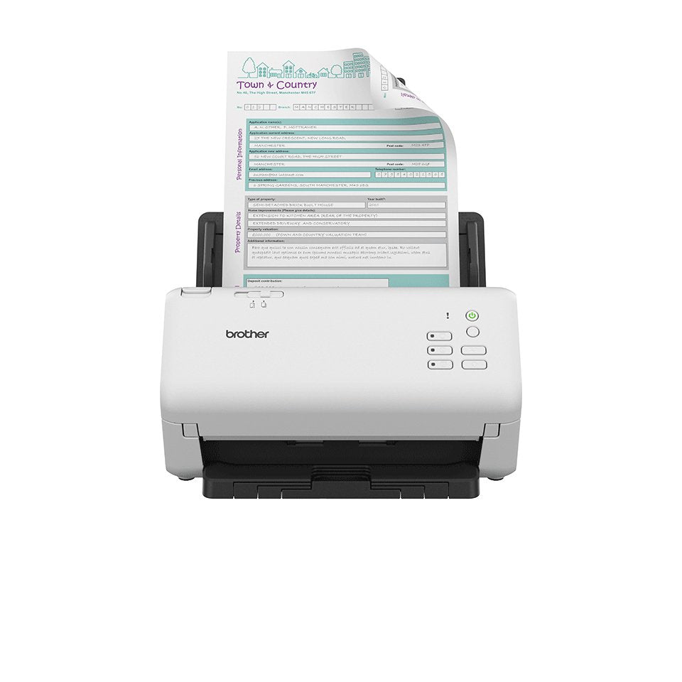 EAN 4977766814638 - Brother ADS-4300N escaner Escáner con alimentador automático de documentos (ADF) 600 x 600 DPI A4 Negro, imagen 1