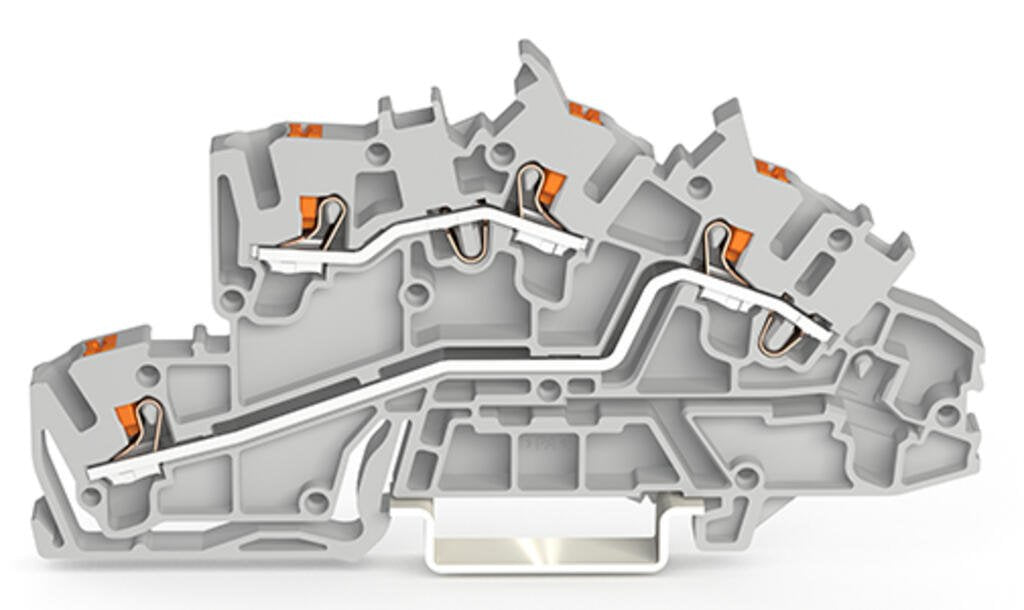 Wago 2203-7642 Installationsetagen- Abrazadera,L L,Push-In Cage Clamp ,Gris