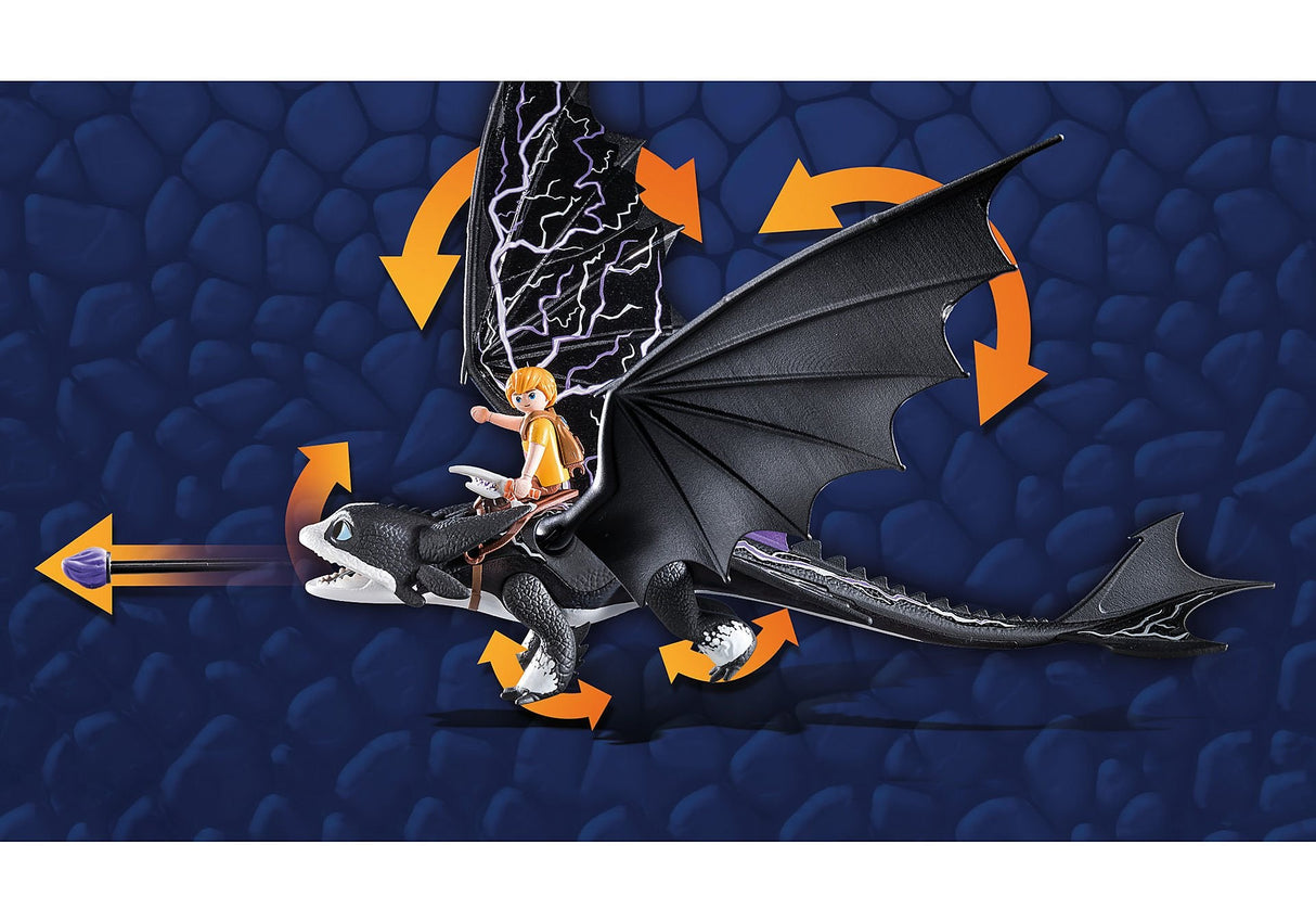 Playmobil 71081 Dragons: The Nine Realms - Thunder & Tom, Konmruktionsspielzeug 71081
