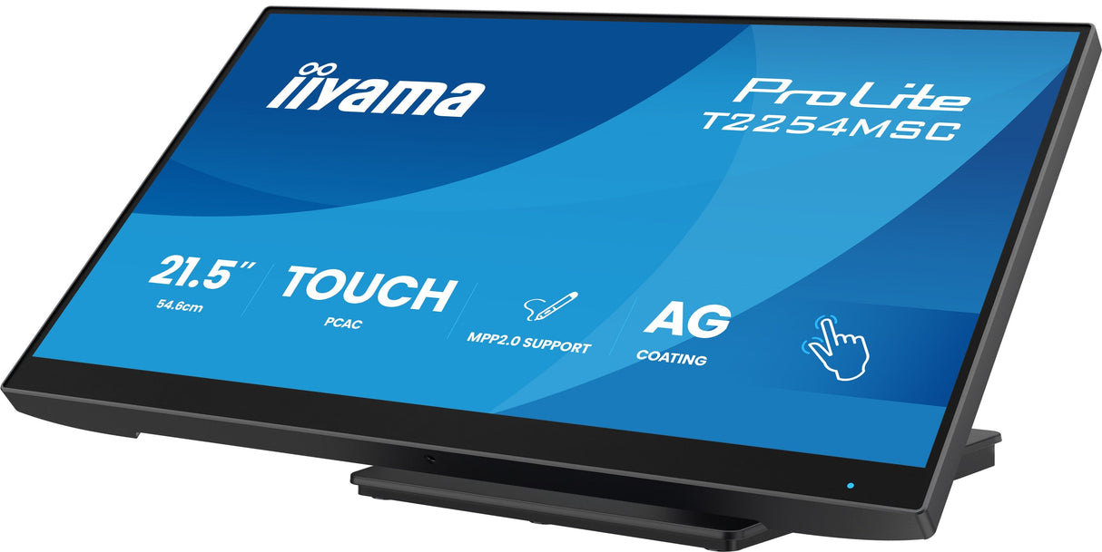 Iiyama 54.6cm 21,5" T2254msc-B2ag 16:9 M-Touch Hdmi+Dp+Usb