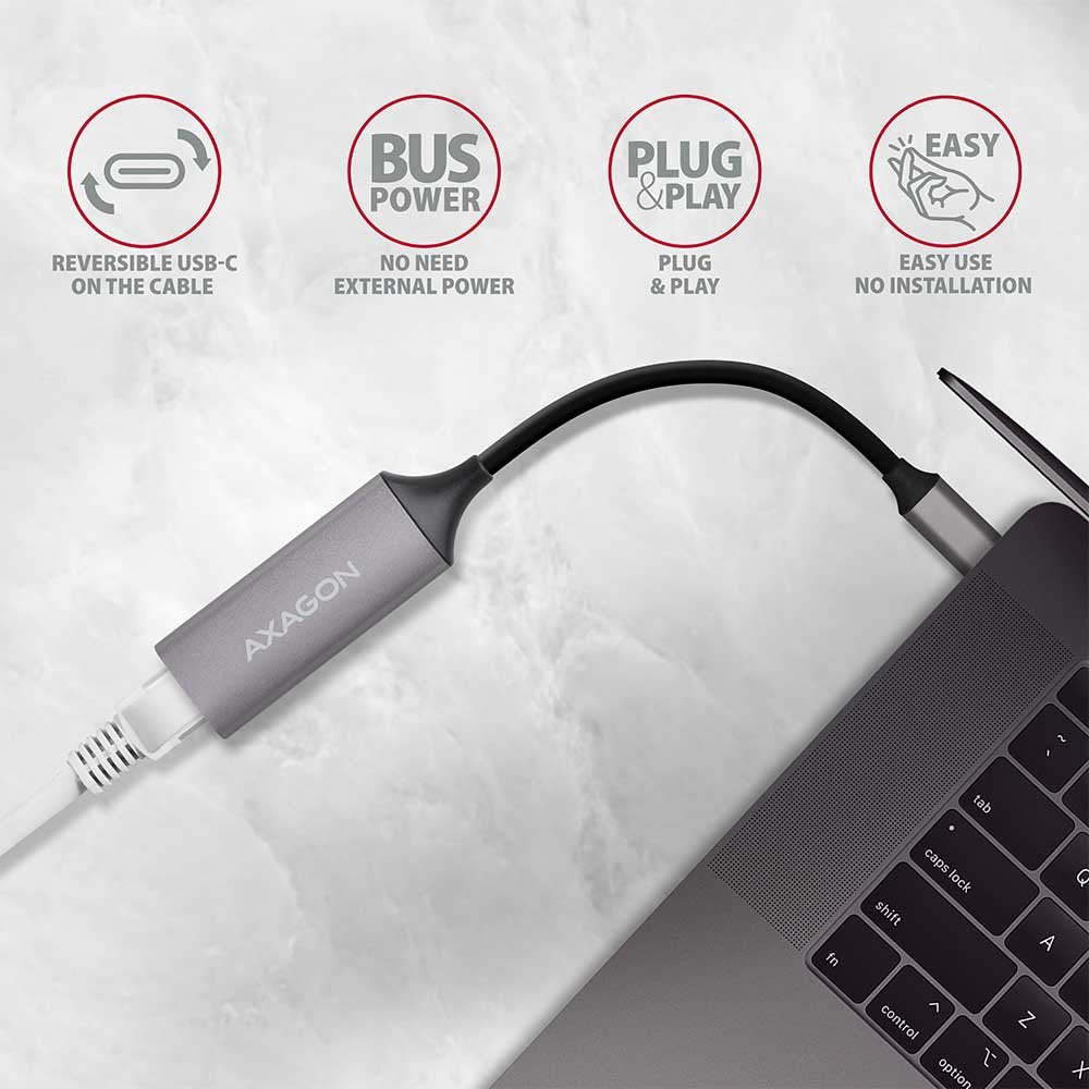 EAN 8595247905574 - Axagon ADE-TRC adaptador y tarjeta de red Ethernet 1000 Mbit/s imagen 3