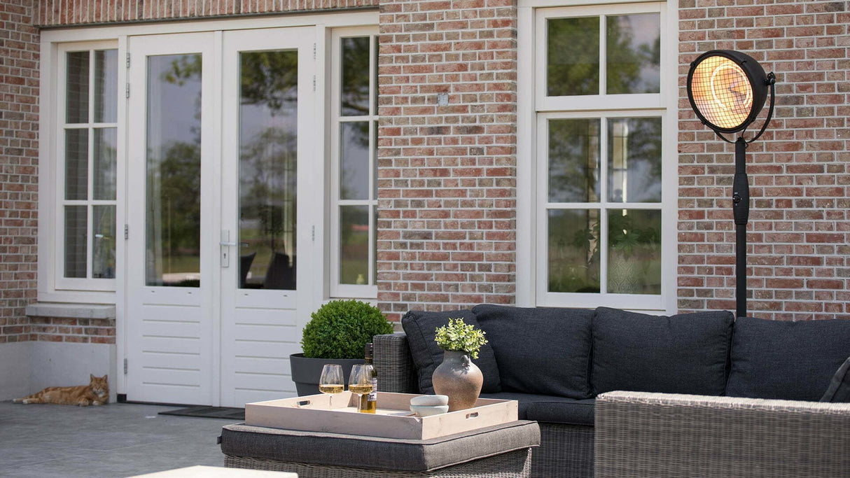 Sunred Calefactor Rss19, Infrarrojo De Pie Indus Bright, 2100 W, Negro