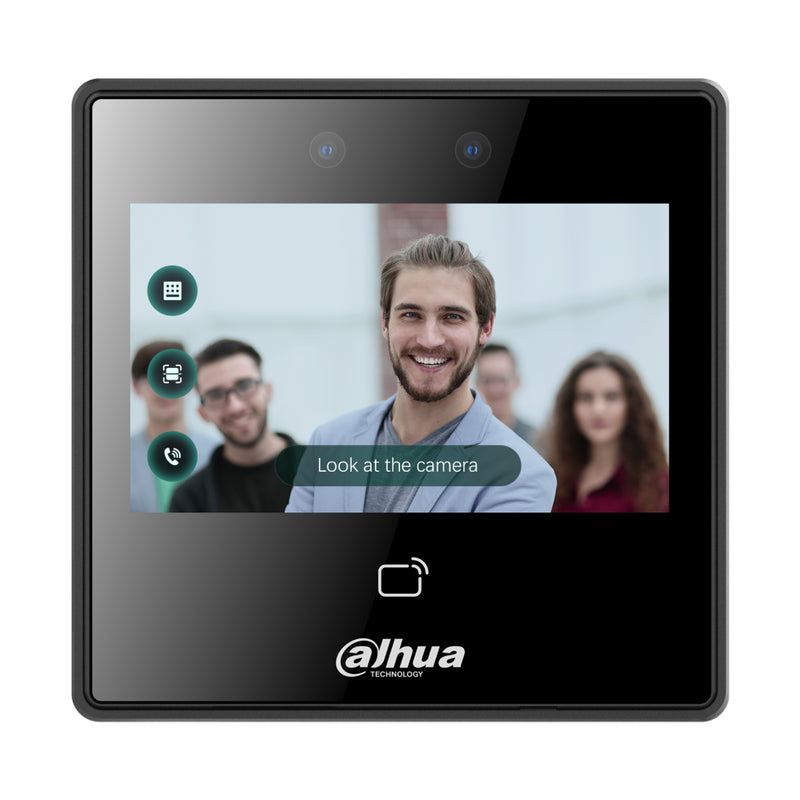 Dahua Asi3213a-W Lector Autónomo Lcd 4.3" Táctil De Reconocimiento Facial+Pin+Tarjeta