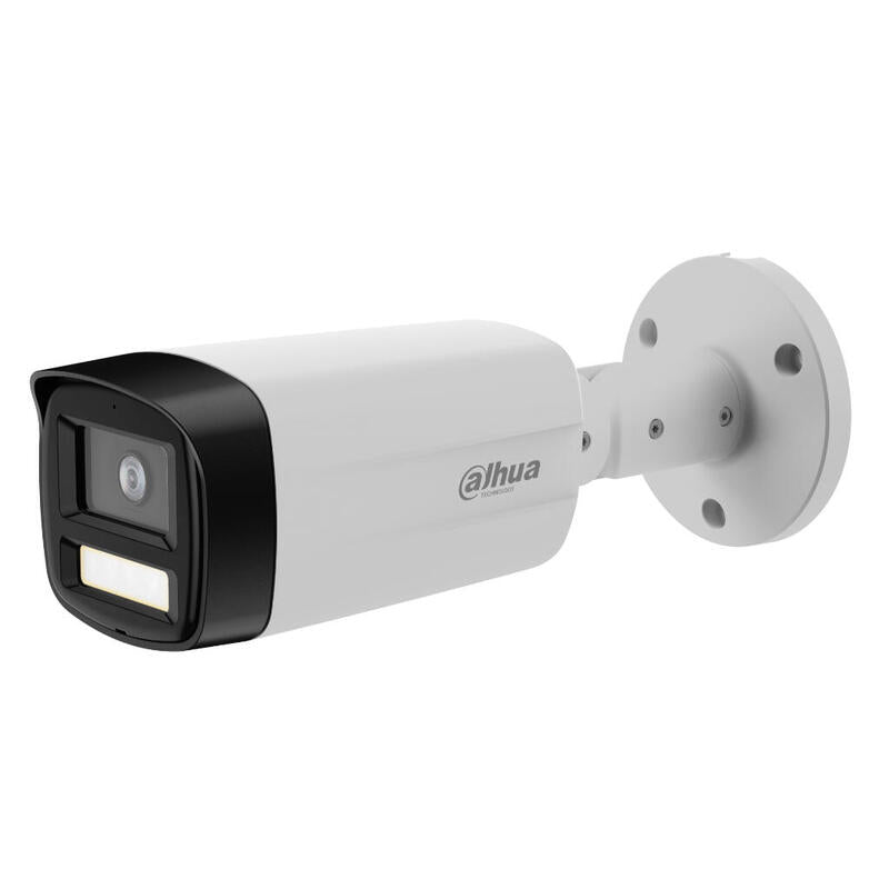 Dahua Hac-Hfw1239tm-Il-A-0360b-S3 Tubular Hdcvi 4en1 2m 1080p Full Color Wdr Iluminación Dual Smart Light+ Led40m/Ir40m 3.6mm Ip67 Mic