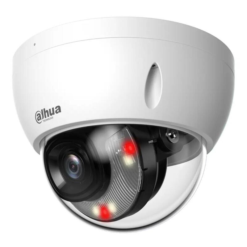 Dahua Ipc-Hdbw2449e-S-Il-0360b-S2 Domo Ip H265 4m Wdr Iluminación Dual Led30m/Ir30m 3.6mm Ik10 Ip67 Poe Sd Mic Ai