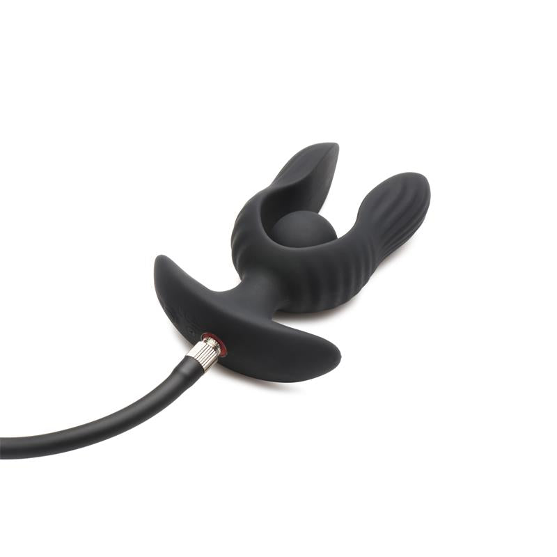 Dark Pearl Plug Anal Con Inflado Y Vibración Con Control Remoto