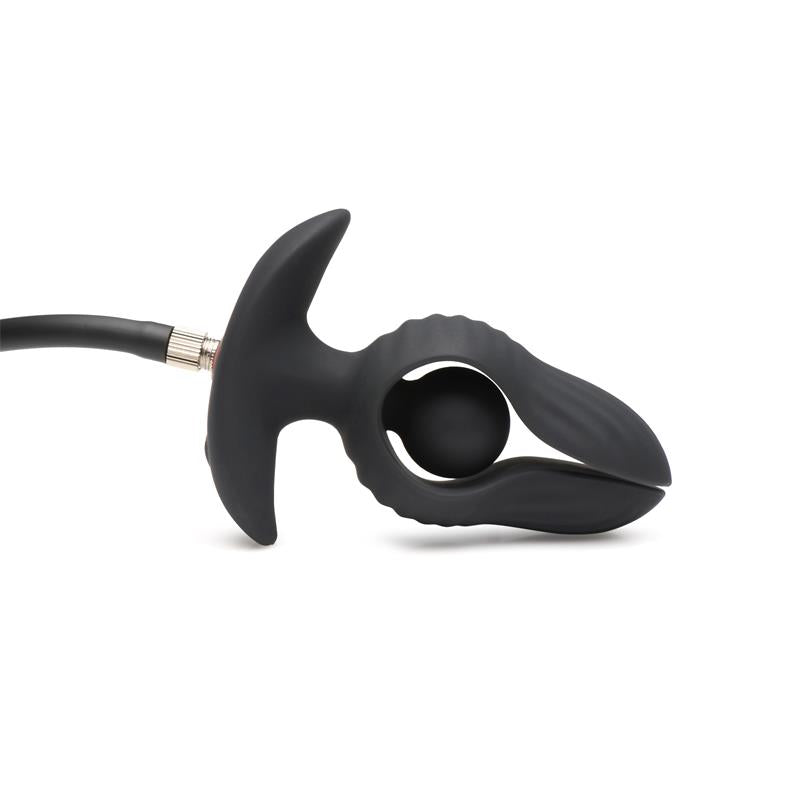 Dark Pearl Plug Anal Con Inflado Y Vibración Con Control Remoto