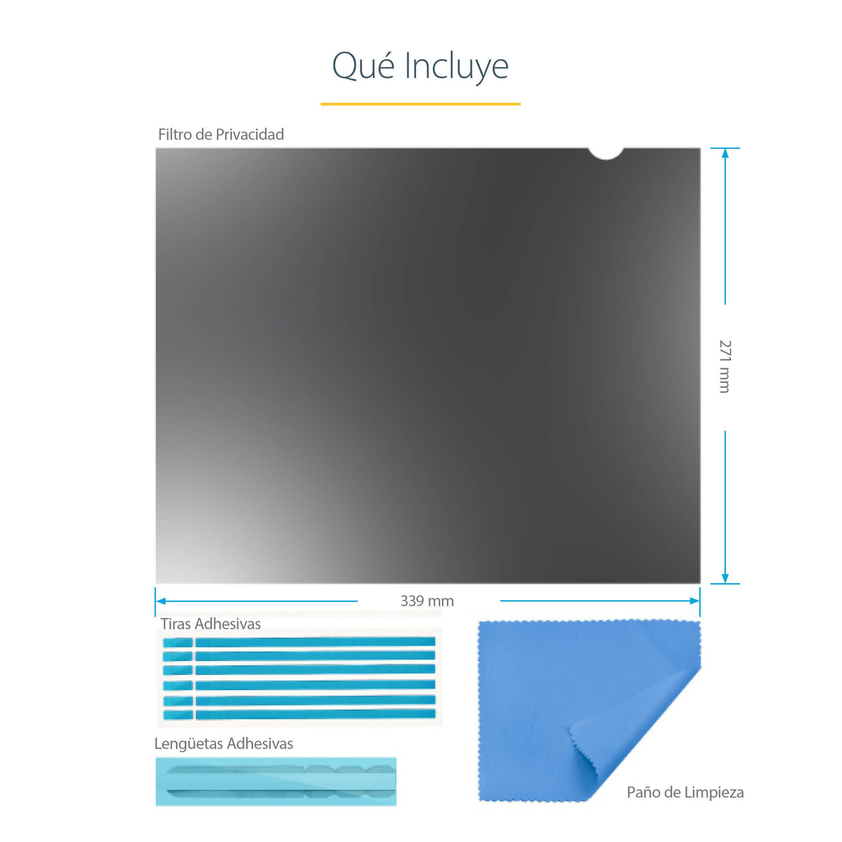 EAN 0065030900621 - StarTech.com 1754-PRIVACY-SCREEN filtro para monitor 43,2 cm (17") Filtro de privacidad para pantallas si imagen 15