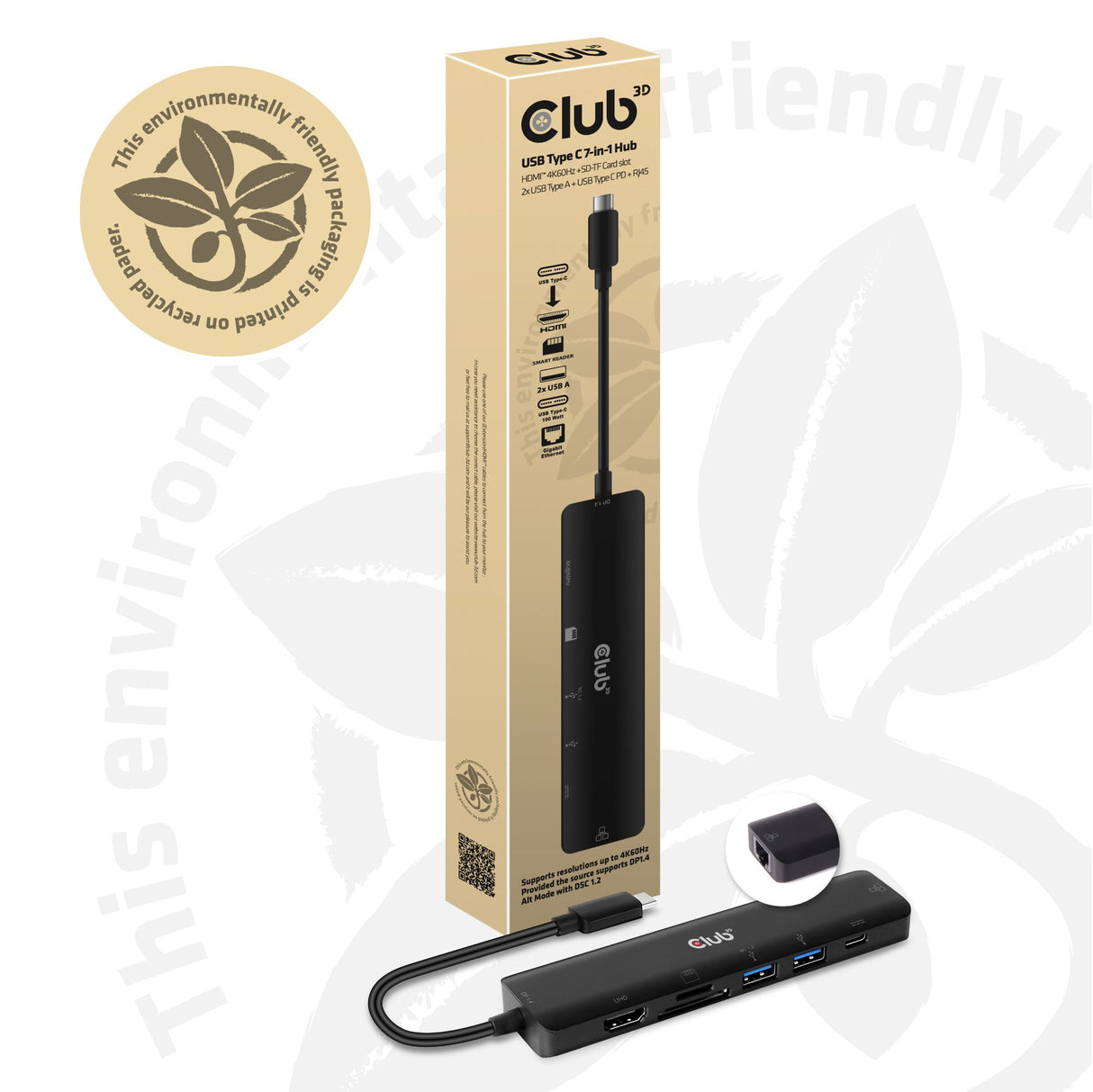 EAN 8719214471477 - CLUB3D CSV-1592 base para portátil y replicador de puertos Acoplamiento USB 3.2 Gen 1 (3.1 Gen 1) Type-C imagen 6