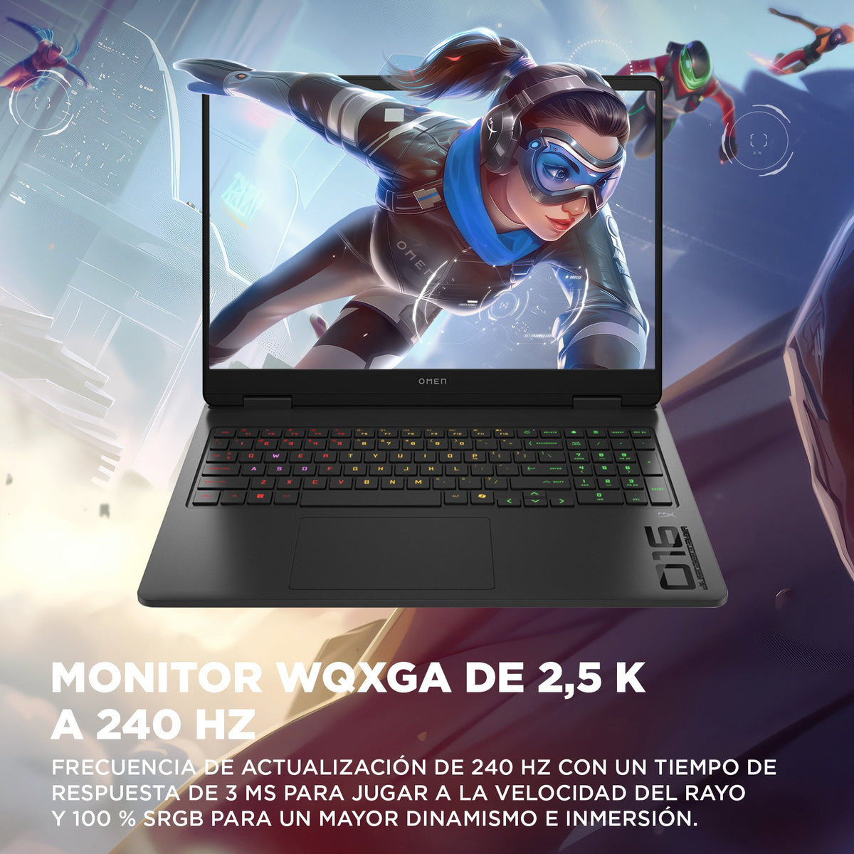 EAN 0199251388538 - HP OMEN Gaming 16-am0030ns Intel Core Ultra 7 255H Portátil 40,6 cm (16") 2K 32 GB DDR5-SDRAM 1 TB SSD NV imagen 9