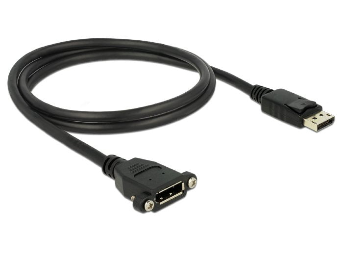 Delock Cable Displayport 1m M/H Negro