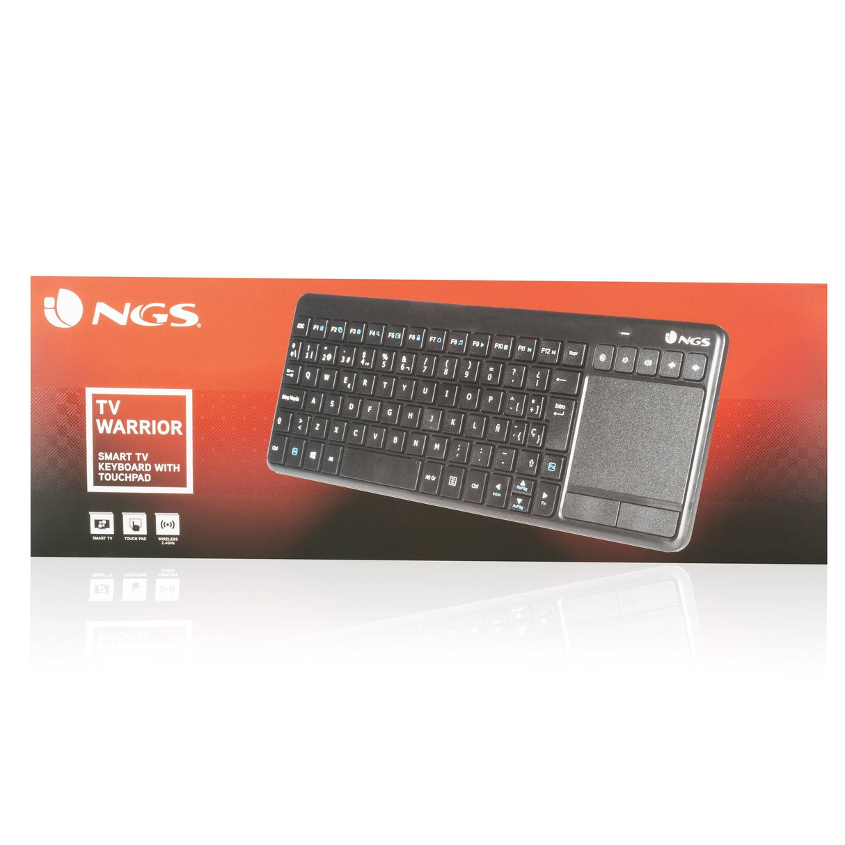 EAN 8435430609967 - NGS TV Warrior, QWERTY, ES teclado Hogar RF inalámbrico Negro imagen 7