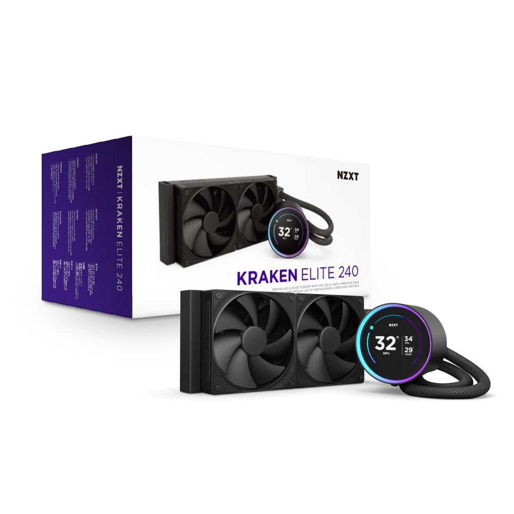 EAN 5056547204116 - NZXT Kraken Elite 240 Procesador Sistema de refrigeración líquida todo en uno 12 cm Negro 1 pieza(s) imagen 16